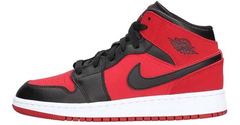 nike air jordan 1 mid zwart rood|jordans 1 heren.